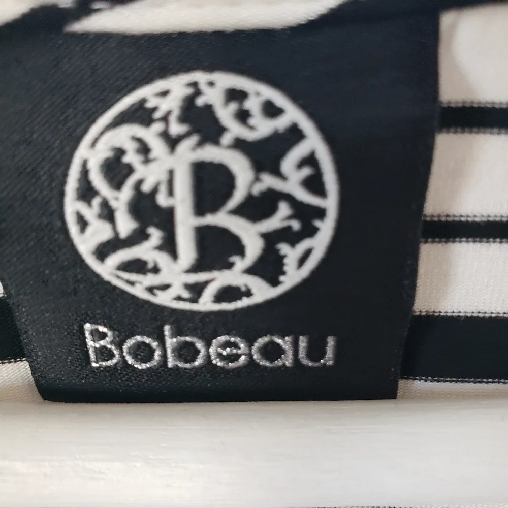 Bobeau womens top size s sleeveless stripe surplice neck